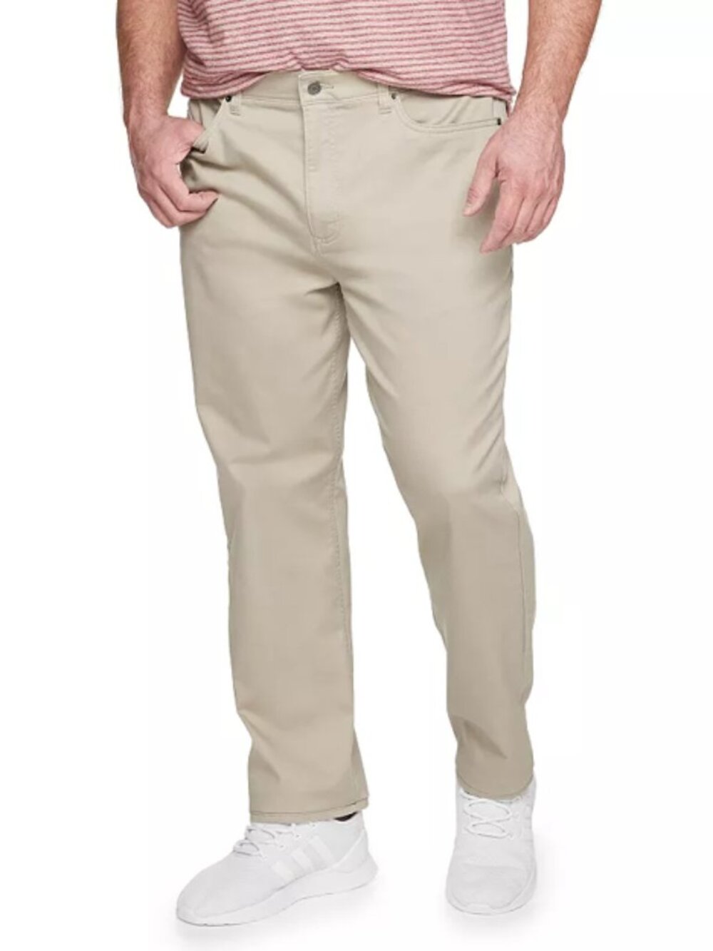 Big & Tall Sonoma Regular-Fit 5-Pocket Everyday Pants, 50W X 30L, Beige